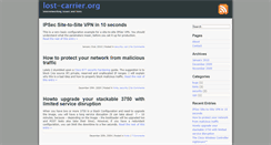Desktop Screenshot of lost-carrier.org